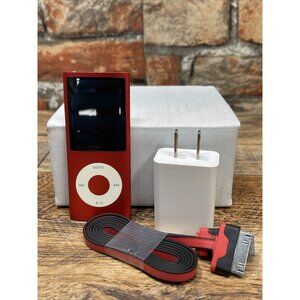 Apple 8GB iPod Nano - 4th Generation - Red 5 V